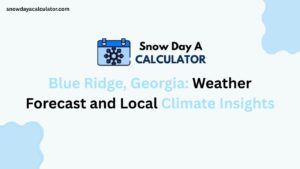 Blue Ridge Georgia Weather Forecast and Local Climate Insights