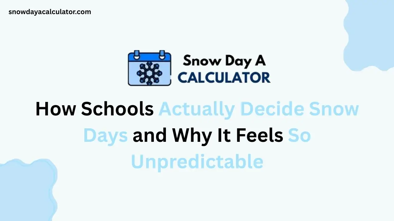 Do Schools Decide Snow Days