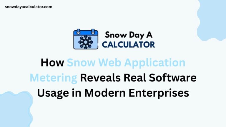 How Snow Web Application Metering Reveals Real Software Usage in Modern Enterprises